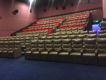 Descansa la silla de cuero ignífuga del cine, asiento estrecho del teatro casero