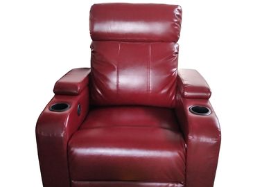 Sofá doble del asiento del teatro del Recliner, apoyabrazos plegables determinados del sofá del teatro