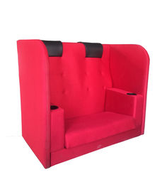 No estructura robusta confiable del reposacabezas del color rojo de Seat de los pares del teatro del Recliner