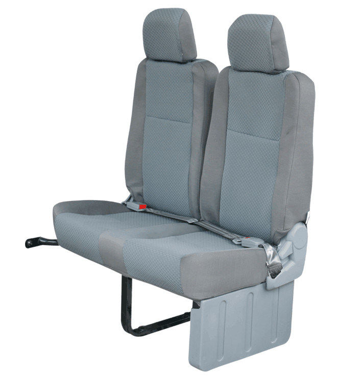 Luxury Toyota Van Hiace asientos de autobús de alta densidad material esponja de color gris