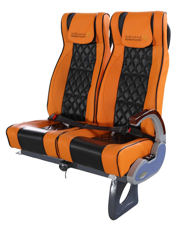 Resto del brazo ajustable de la condición anaranjada de Seat del autobús turístico del color nuevo con el reposacabezas