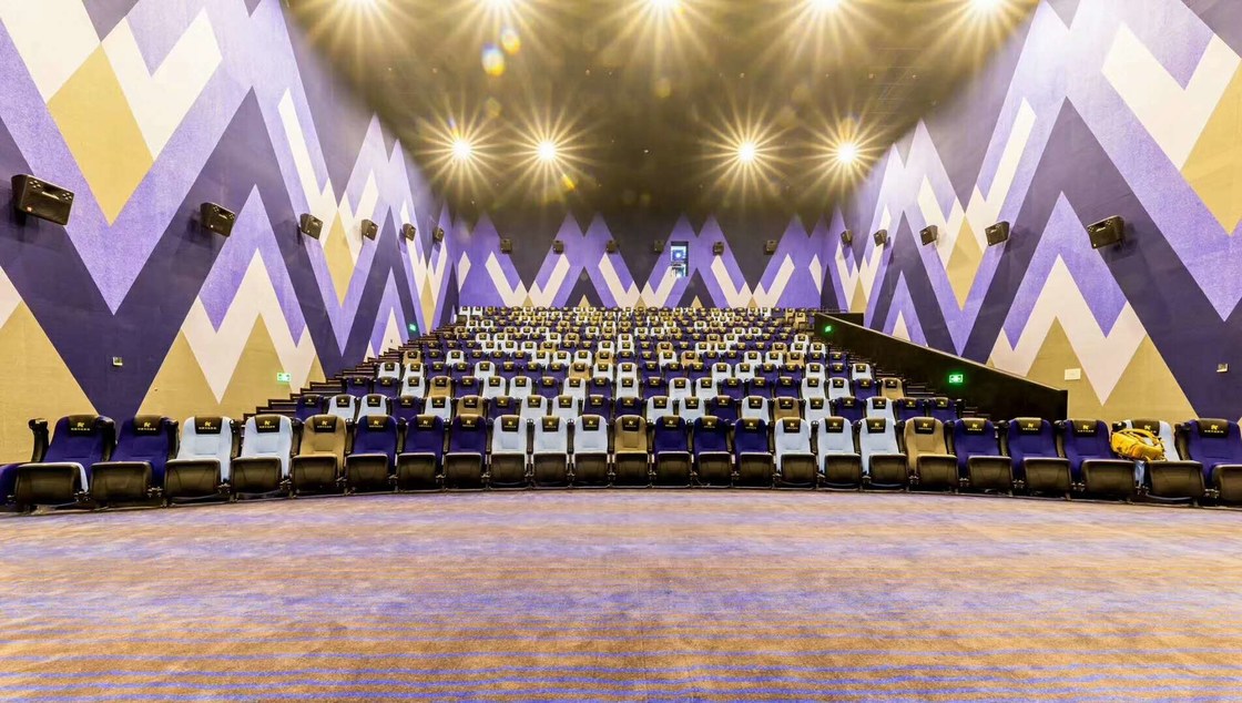 Las sillas del cine de la profundidad de 490m m, sillas del Recliner del cine reducen la vuelta doblan para arriba