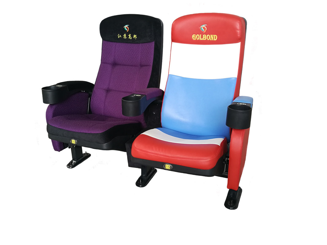 Sala de medios de comunicación Teatro comercial asientos de color personalizado Diseño plegado