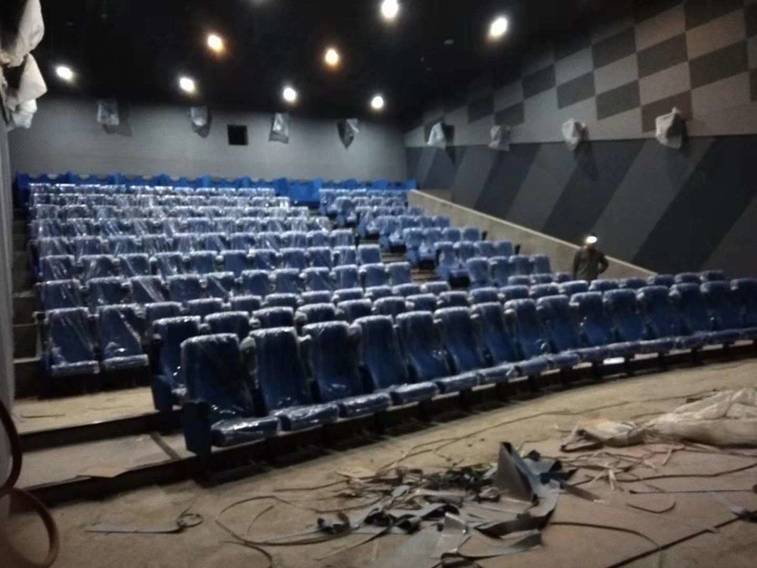 Sala de medios de comunicación Teatro comercial asientos de color personalizado Diseño plegado