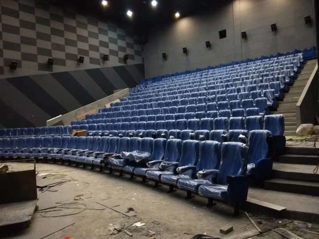 Sala de medios de comunicación Teatro comercial asientos de color personalizado Diseño plegado