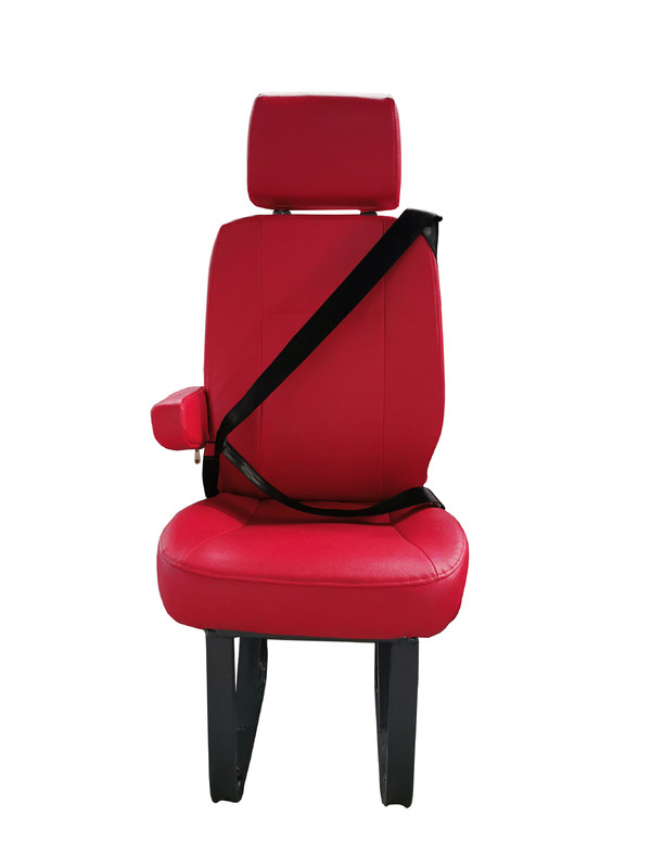 Sillones de furgoneta de repuesto ligeros y convenientes de cuero de color rojo