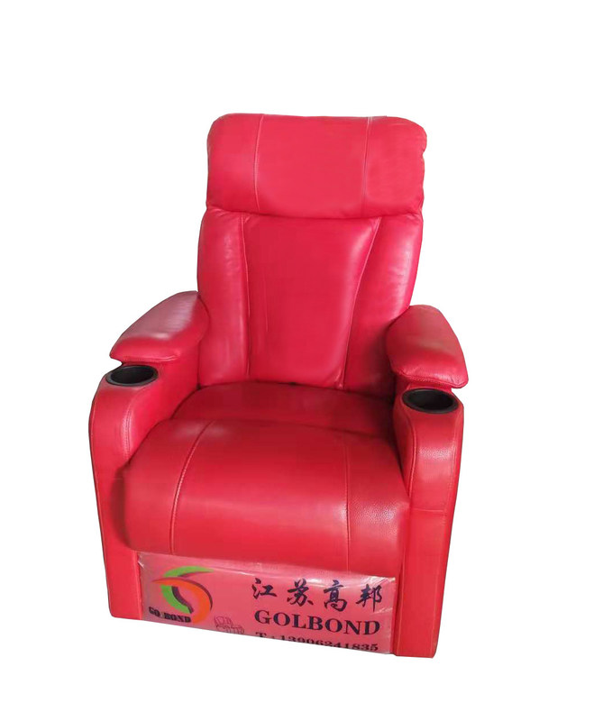 Densidad de columna Esponja Sofá de asiento de teatro Color rojo 930*530*1020mm