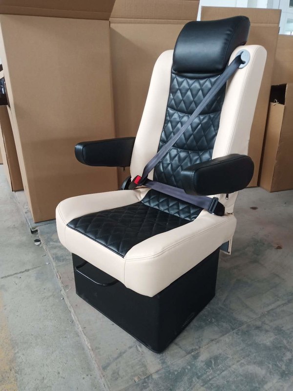 Asiento de furgoneta de lujo con ajuste manual de alta calidad para monovolúmenes o autocaravanas