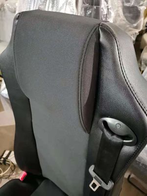 Profundidad de acero fuerte 460m m de Seat Width 545m m del conductor del autobús del cuero artificial