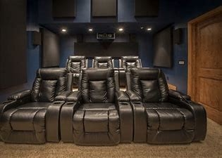 La película de cuero de Home Theater de la luz de la fila preside la superficie de Vestee